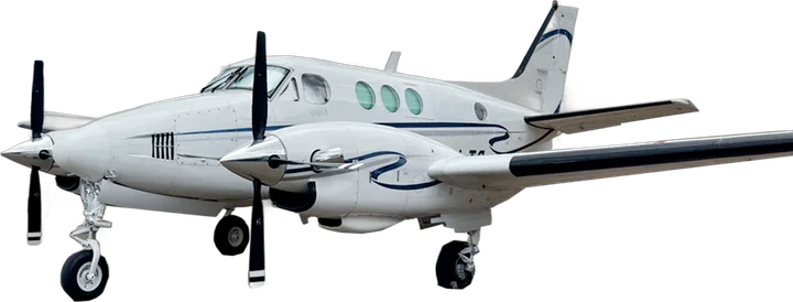 Cota de King Air C90 PT-LSO com base em Belo Horizonte